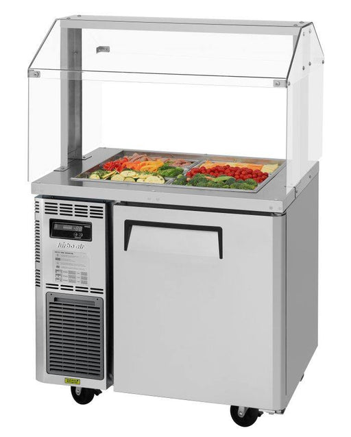 Turbo Air JBT-36-N 35" Stainless Steel Refrigerated Buffet Display Table - Donut-Equipment.com