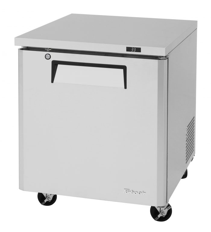 Turbo Air MUR-28-N 27 1/2" W Undercounter Refrigerator w/ 1 Section & Solid Door - Donut-Equipment.com