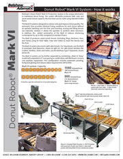 Belshaw Donut Robot® Mark VI (4-1/2" Flight Bar) with Dual Plain Depositor 1-13/16" for Cake Donut Production - Donut-Equipment.com