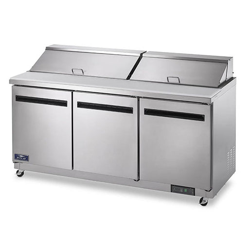 Arctic Air AST72R 72" Two Door Sandwich / Salad Prep Refrigerator - Donut-Equipment.com