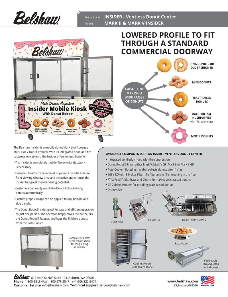 BELSHAW INSIDER Ventless Donut System - Donut-Equipment.com