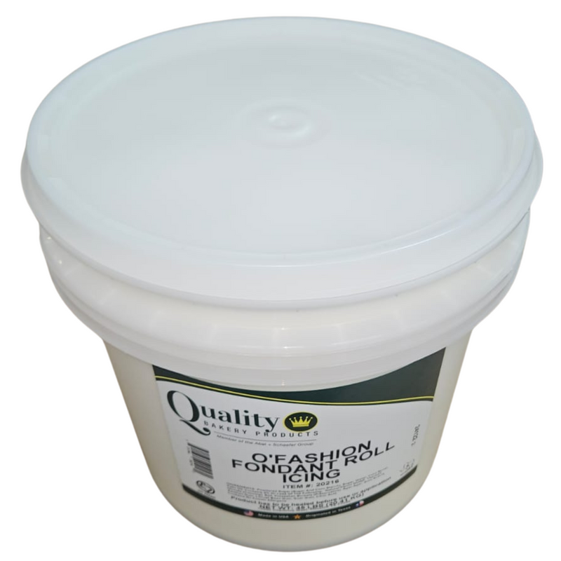 Quality O'Fashion Fondant White Roll and Pastry Icing 21.5 Pounds - Donut-Equipment.com