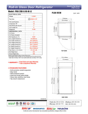 Turbo Air PRO-26R-G-RI-N(-L) PRO Series Refrigerator Roll-in One-section - Donut-Equipment.com