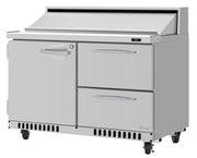 Turbo Air PST-48-D2R(L)-FB-N 27 1/2" PRO Series Sandwich/Salad Prep Table w/ Refrigerated Base - Donut-Equipment.com