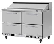 Turbo Air PST-48-D4-FB-N 48 1/4" PRO Series Sandwich/Salad Prep Table w/ Refrigerated Base - Donut-Equipment.com