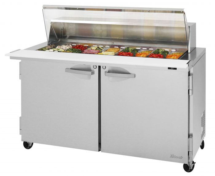 Turbo Air PST-60-24-N-CL 60 1/4" PRO Series Mega Top Sandwich/Salad Prep Table w/ Refrigerated Base - Donut-Equipment.com