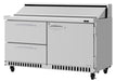 Turbo Air PST-60-D2R(L)-FB-N" PRO Series Sandwich/Salad Prep Table w/ Refrigerated Base - Donut-Equipment.com