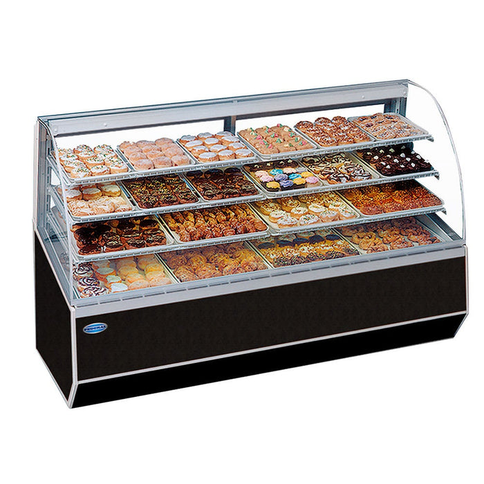 White Exterior Color Federal SN-77 Non-Refrigerated Dry Case 77" x 37.75" x 48" - Donut-Equipment.com