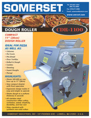 CDR-1100 Dough Roller / Double Pass- Front Operated - Donut-Equipment.com