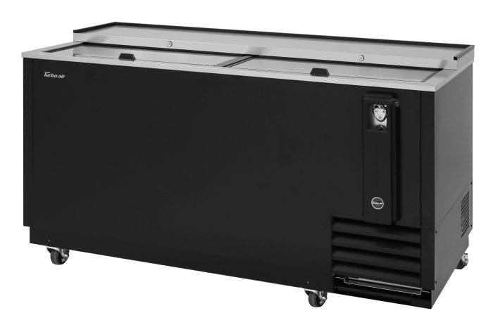 Turbo Air TBC-65SB-N6 65" Forced Air Bottle Cooler - Holds (528) 12 oz Bottles, Stainless Interior, 115v - Donut-Equipment.com