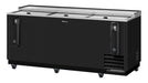 Turbo Air TBC-80SB-N 80 1/2" Forced Air Bottle Cooler - Holds (739) 12 oz Bottles, Black Laminated Exterior, 115v - Donut-Equipment.com