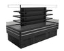 Turbo Air TIOM-36CSCB-N 84" Square Glass Island Open Air Merchandiser, 36 Cu. Ft., Self-Serve, Black, 220v - Donut-Equipment.com