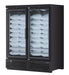 Turbo Air TJMI-55SDB-N 65 1/8" Black Indoor Ice Merchandiser w/ Glass Door – Bottom Mount Compressor, 115v - Donut-Equipment.com