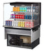 Turbo Air TOM-36L-UF-B-3SI-N 35 7/8" Drop-In Horizontal Open Air Cooler w/ (3) Levels – Black Exterior, 115v - Donut-Equipment.com
