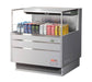 Turbo Air TOM-36L-UF-S-1S-N 35" Stainless Steel Low Profile Horizontal Open Air Cooler w/ (1) Level – Ultra Front Merchandiser, 115v - Donut-Equipment.com