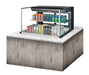 Turbo Air TOM-36L-UFD-B-2SI-N 35 7/8" Drop-In Horizontal Open Air Cooler w/ (2) Levels – Black Exterior, 115v - Donut-Equipment.com
