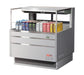 Turbo Air TOM-36L-UFD-S-1S-N 34 3/4" Stainless Steel Low Profile Horizontal Open Air Cooler w/ (1) Level – Ultra Front Deluxe Merchandiser, 115v - Donut-Equipment.com