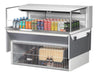 Turbo Air TOM-48L-UF-W-1SI-N 47 7/8" Drop-In Horizontal Open Air Cooler w/ (1) Level – White Exterior, 115v - Donut-Equipment.com