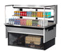 Turbo Air TOM-48L-UFD-S-2SI-N 48" Drop-In Horizontal Open Air Cooler w/ (2) Levels – Stainless Steel Exterior, 115v - Donut-Equipment.com