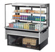 Turbo Air TOM-48L-UFD-S-3SI-N 48" Drop-In Horizontal Open Air Cooler w/ (3) Levels – Stainless Steel Exterior, 115v - Donut-Equipment.com