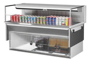 Turbo Air TOM-60L-UF-W-1SI-N 59 7/8" Drop-In Horizontal Open Air Cooler w/ (1) Level – White Exterior, 115v - Donut-Equipment.com