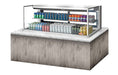 Turbo Air TOM-60L-UFD-S-2SI-N 60" Drop-In Horizontal Open Air Cooler w/ (2) Levels – Stainless Steel Exterior, 115v - Donut-Equipment.com