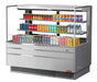 Turbo Air TOM-60L-UFD-S-3S-N 58 3/4" Stainless Steel Low Profile Horizontal Open Air Cooler w/ (3) Levels – Ultra Front Deluxe Merchandiser, 115v - Donut-Equipment.com