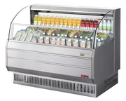 Turbo Air TOM-60SS-N 63 3/8" Slim Line Horizontal Open Air Cooler w/ (3) Shelves – Stainless Steel Exterior, 115v - Donut-Equipment.com