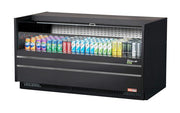 Turbo Air TOM-60UC-B-N 60 1/4" Horizontal Open Air Cooler w/ (1) Level – Black Exterior, 115v - Donut-Equipment.com
