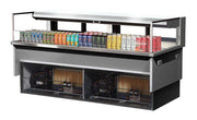 Turbo Air TOM-72L-UFD-S-1SI-N 72" Drop-In Horizontal Open Air Cooler w/ (1) Level – Stainless Steel Exterior, 220v/1ph - Donut-Equipment.com