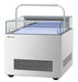 Turbo Air TOS-30NN-D-S 30 1/4" Stainless Steel Horizontal Open Display Merchandiser / Air Curtain Sandwich and Cheese Display Case – 1 Level with Top Shelf, 115v - Donut-Equipment.com