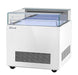 Turbo Air TOS-30NN-W 30" White Horizontal Open Display Merchandiser / Air Curtain Sandwich and Cheese Display Case – 1 Level, 115v - Donut-Equipment.com