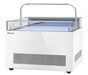 Turbo Air TOS-50NN-D-W 50 1/4" White Horizontal Open Display Merchandiser / Air Curtain Sandwich and Cheese Display Case – 1 Level with Top Shelf, 115v (Copy) - Donut-Equipment.com