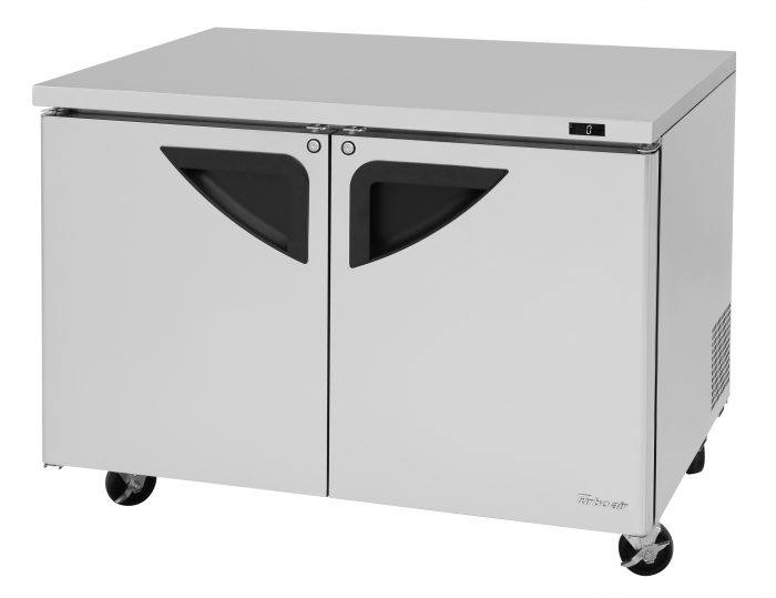 Turbo Air TUF-48SD-N 48 1/4" W Undercounter Freezer w/ 2 Sections & 2 Doors - Donut-Equipment.com