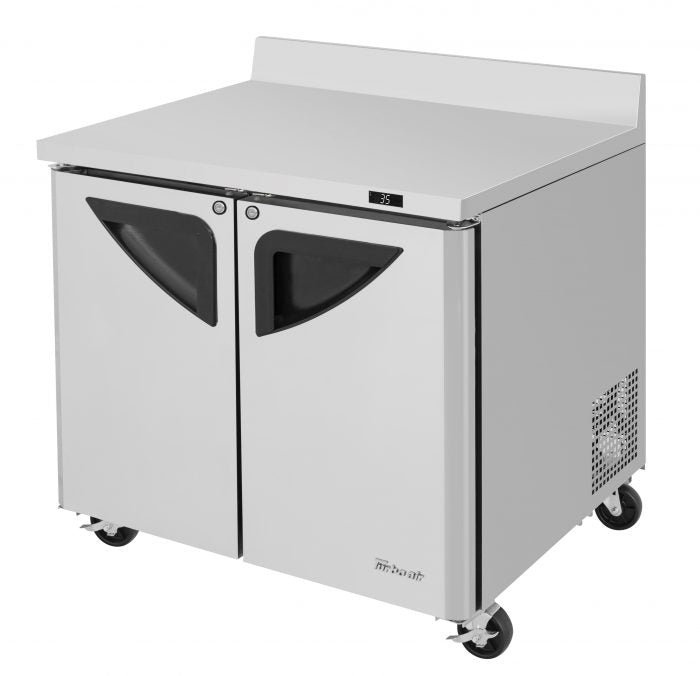 Turbo Air TWR-36SD-N6 36 1/4" Super Deluxe Worktop Refrigerator w/ (1) Section, 1 Solid Door - Donut-Equipment.com
