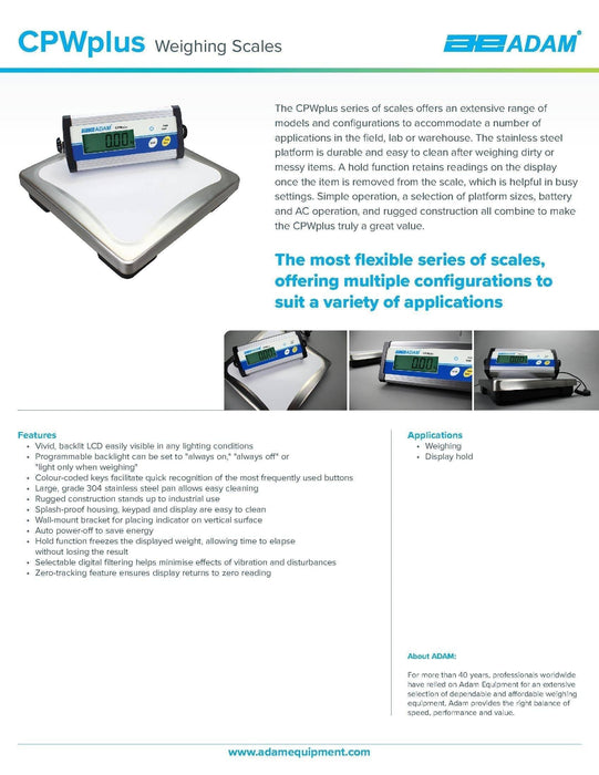 CPWplus 15P Bench Scale