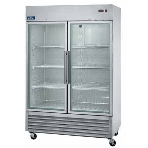 Arctic Air AGR49 54" Two Section Glass Door Reach-In Refrigerator - Donut-Equipment.com