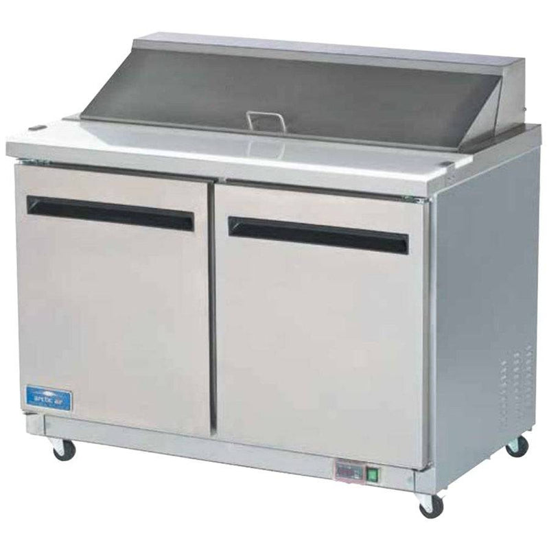 Arctic Air AST48R 48" Two Door Sandwich / Salad Prep Refrigerator - Donut-Equipment.com