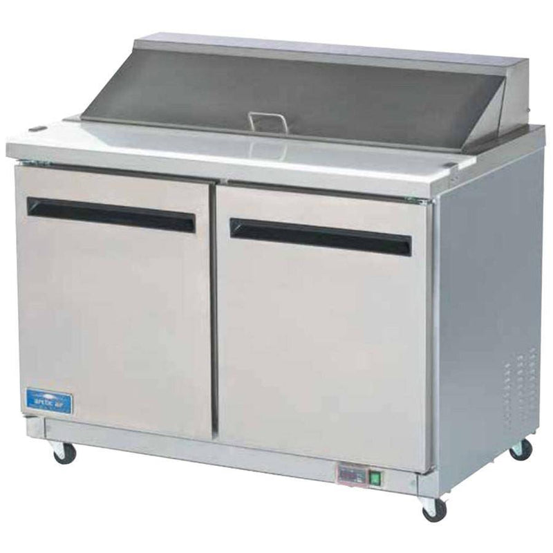 Arctic Air AST60R 60" Two Door Sandwich / Salad Prep Refrigerator - Donut-Equipment.com