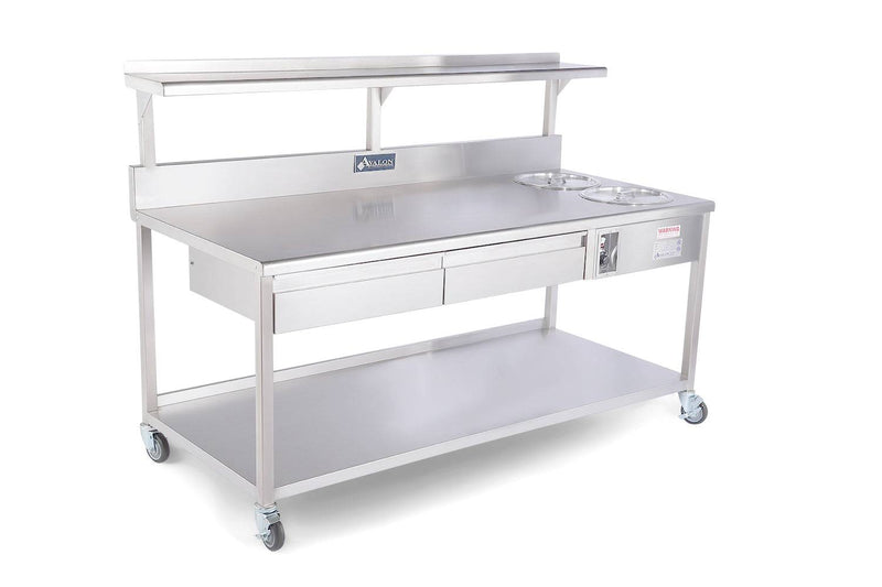 Avalon Donut Finishing / Sugaring Table AFT-96-4-2 - Donut-Equipment.com