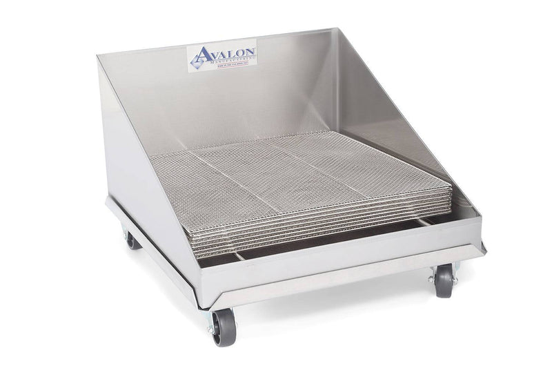 ASSD24 Stainless Steel 24" X 24" Avalon Fry Screen Drain - Donut-Equipment.com