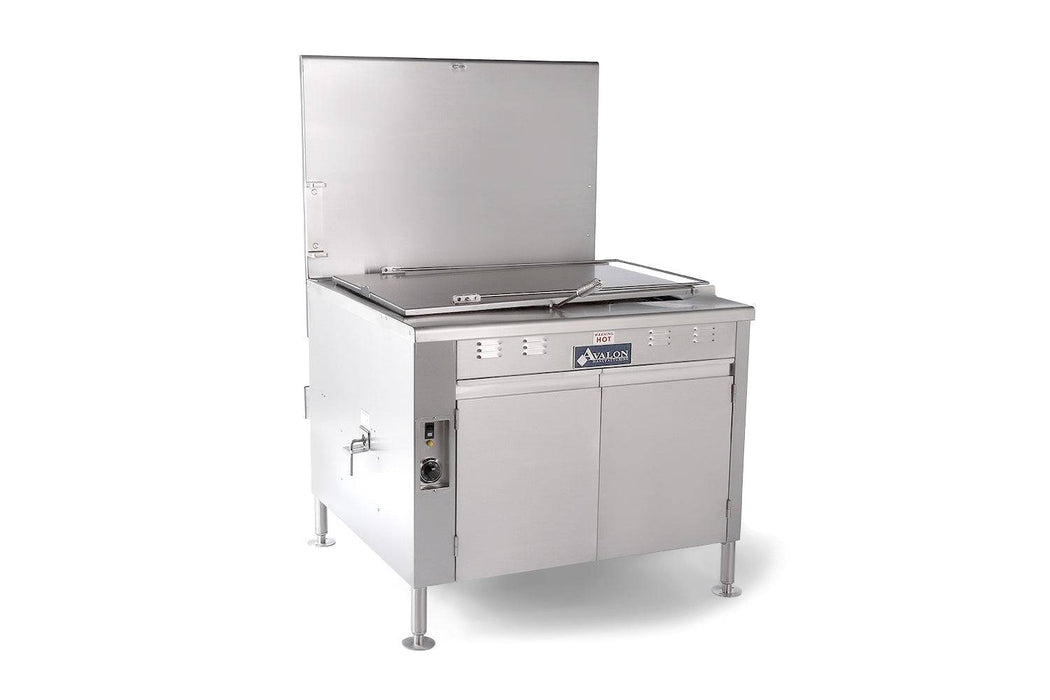 Avalon (ADF24-G-P-BA) 24" x 24" Propane Gas Fryer, Electronic Ignition, Right Side Drain Board With Submerger Screen