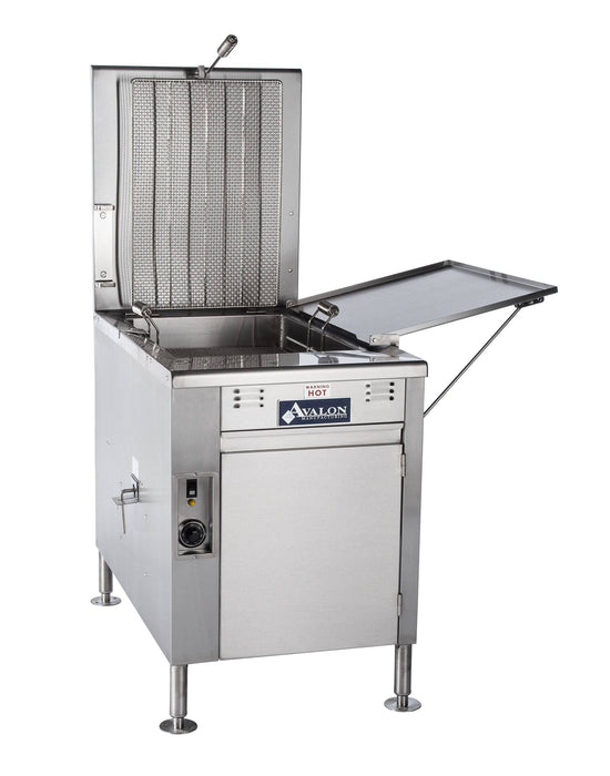 Avalon (ADF20-G-P-BA) 20" x 20" Donut Fryer, Propane, Electronic Ignition, Right Side Drain Board With Submerger