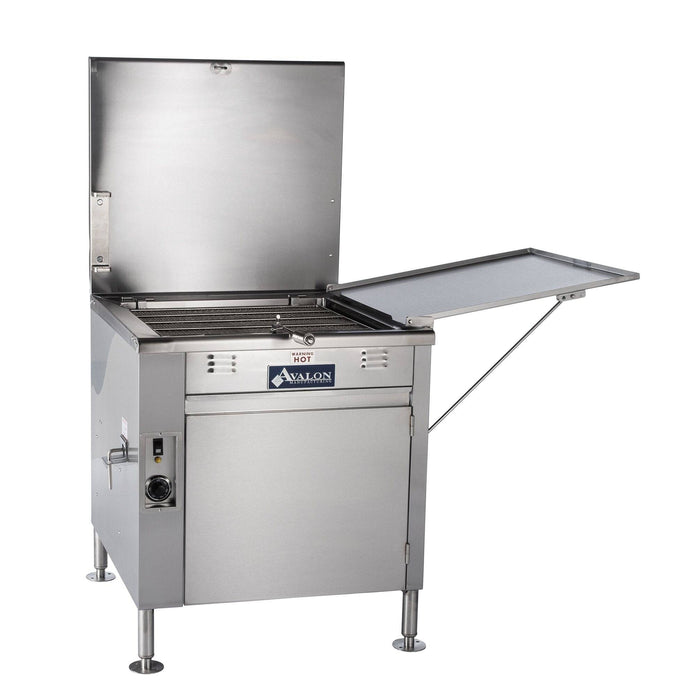 Avalon (ADF24-E-3) 24" X 24" Donut Fryer Electric (3 phase) Right Side Drain Board with Submerge Screen