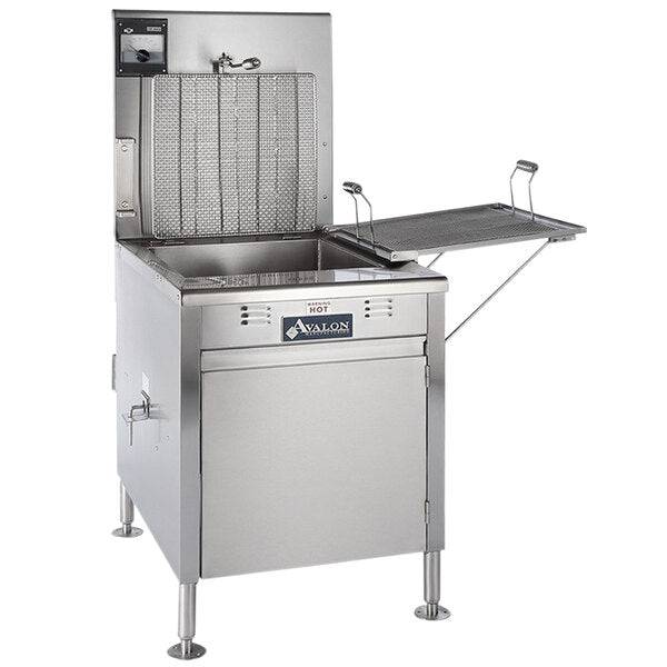 Avalon (ADF26-G) 18" x 26" Natural Gas Fryer, Standing Pilot, Right Side Drain Board With Submerge Screen - Donut-Equipment.com