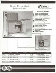 Avalon (ADF26-G) 18" x 26" Natural Gas Fryer, Standing Pilot, Right Side Drain Board With Submerge Screen - Donut-Equipment.com