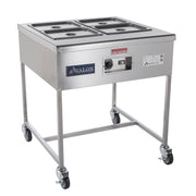 Avalon (HI24-4-S)  Hot Icing Station Stainless Steel Icing Station with (4) 8 quart Icing Pans - Donut-Equipment.com