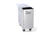 Avalon Stainless Steel Ingredient Bin with a Center Divider (AIB150D) - Donut-Equipment.com