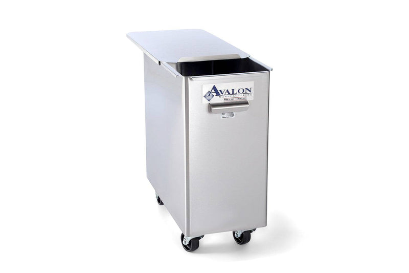 Avalon Stainless Steel Ingredient Bin with a Center Divider (AIB150D) - Donut-Equipment.com