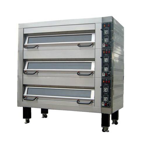 BakeMax Electric Artisan Stone Deck Ovens 2 Pan Wide, 1 to 4 decks - Donut-Equipment.com